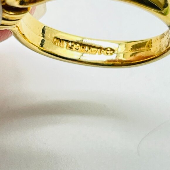 14KGE Crystal Band Ring Bridal Wedding Promise Commitment  Love Classic - Picture 3 of 9